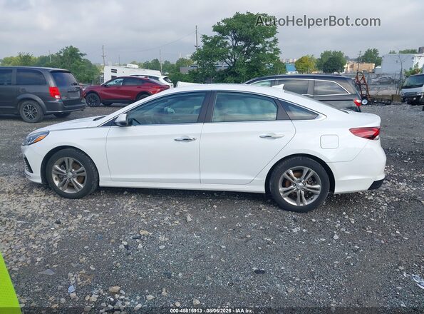 5NPE34AF7KH749326 2019 HYUNDAI SONATA White Սալոնի 360 աստիճան տեսք