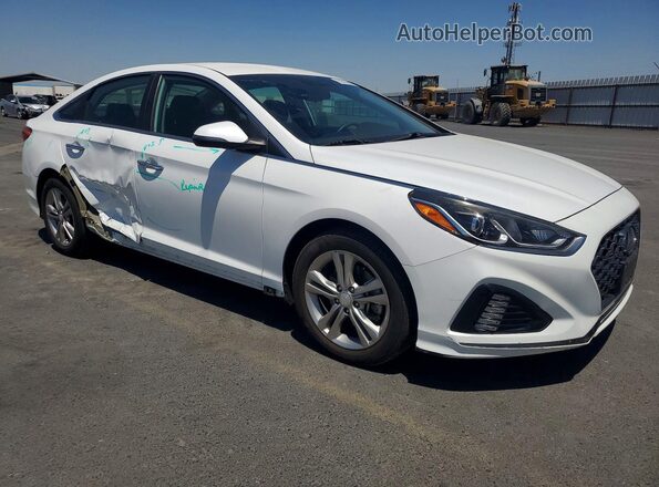 5NPE34AF7KH757653 2019 HYUNDAI SONATA White Przód prawy
