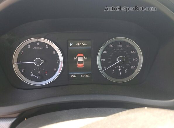 5NPE34AF7KH757653 2019 HYUNDAI SONATA White Widok zestawu wskaźników