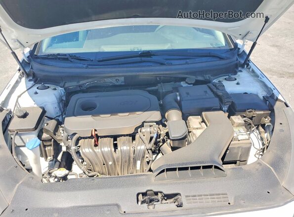 5NPE34AF7KH757653 2019 HYUNDAI SONATA White Widok wnętrza z tyłu