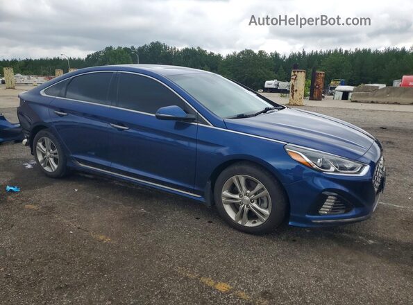 5NPE34AF7KH759791 2019 HYUNDAI SONATA Blue წინა მარჯვენა