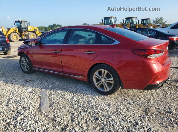 5NPE34AF7KH772461 2019 HYUNDAI SONATA Red Rear left