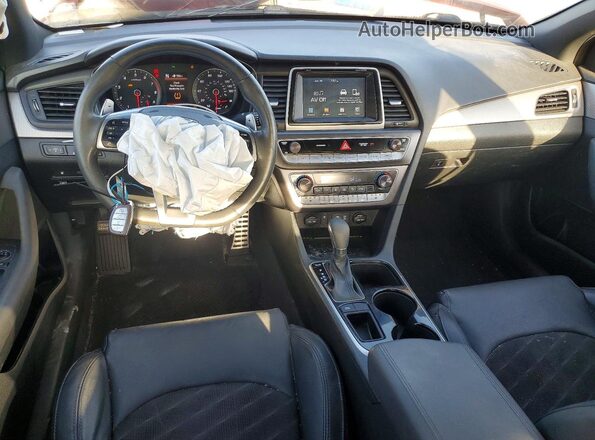 5NPE34AF7KH772461 2019 HYUNDAI SONATA Red Dashboard view