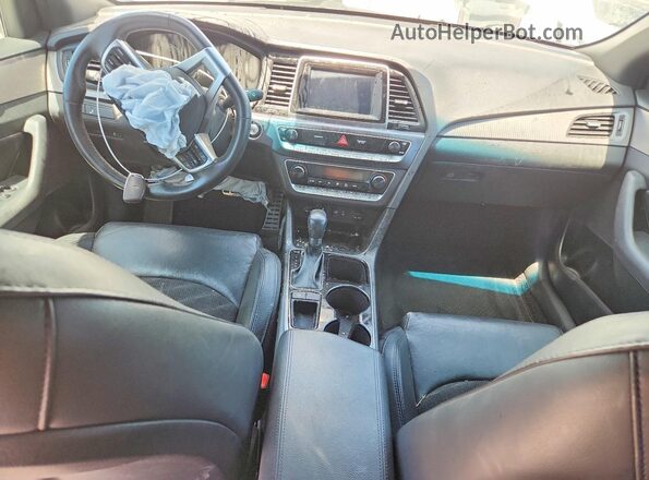 5NPE34AF7KH810836 2019 HYUNDAI SONATA White Вид панелі приладів