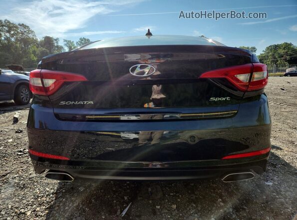 5NPE34AF8GH279010 2016 HYUNDAI SONATA Black ხელსაწყოთა პანელის ხედი