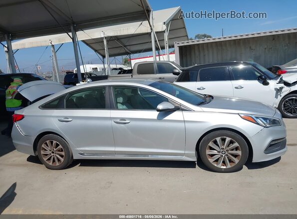 5NPE34AF8GH330120 2016 HYUNDAI SONATA Silver უკანა სალონის ხედი