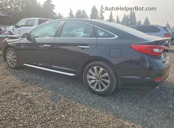 5NPE34AF8GH336368 2016 HYUNDAI SONATA Black Rear left