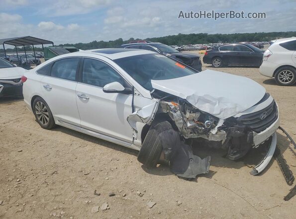 5NPE34AF8GH367216 2016 HYUNDAI SONATA White Delantero derecho