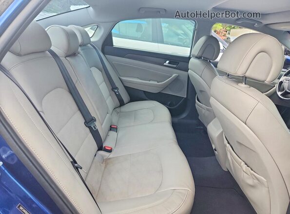 5NPE34AF8GH377258 2016 HYUNDAI SONATA Blue Հետևի նստատեղերի տեսք