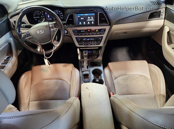 5NPE34AF8GH405849 2016 HYUNDAI SONATA Silver Առջևի վահանակի տեսք