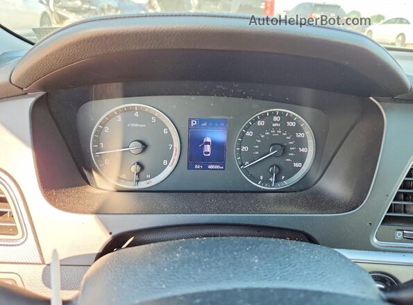 5NPE34AF8GH411344 2016 HYUNDAI SONATA Black ხელსაწყოთა პანელის ხედი