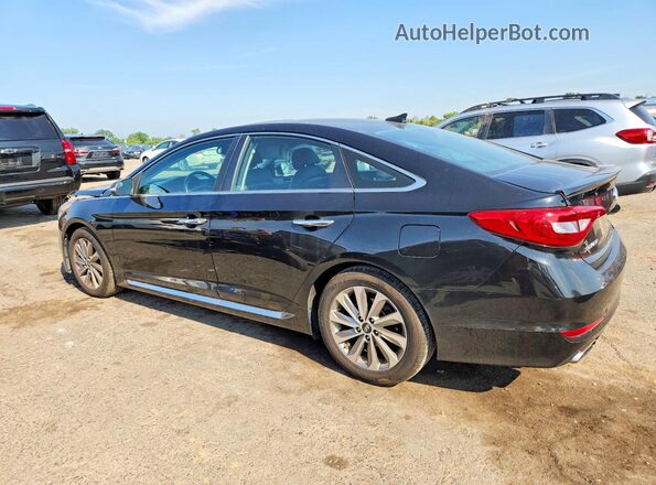 5NPE34AF8GH411344 2016 HYUNDAI SONATA Black უკანა მარცხენა