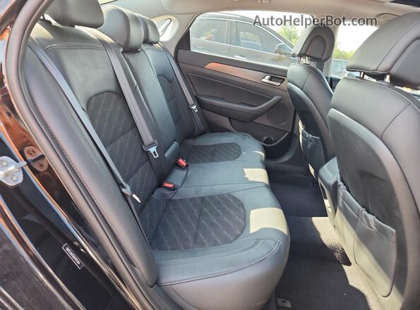 5NPE34AF8GH411344 2016 HYUNDAI SONATA Black უკანა სავარძლების ხედი