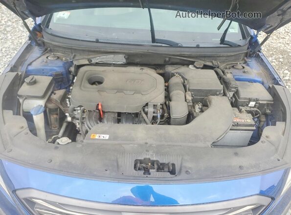 5NPE34AF8HH468709 2017 HYUNDAI SONATA Blue Widok wnętrza z tyłu