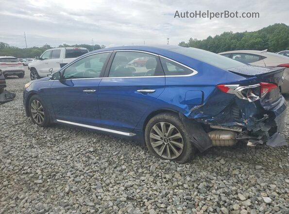 5NPE34AF8HH468709 2017 HYUNDAI SONATA Blue Tył lewy
