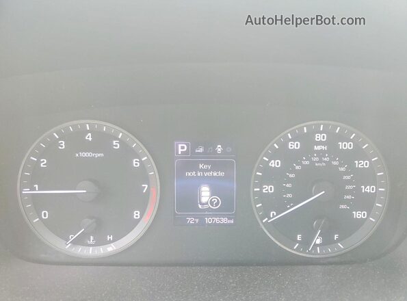 5NPE34AF8HH468709 2017 HYUNDAI SONATA Blue Widok zestawu wskaźników