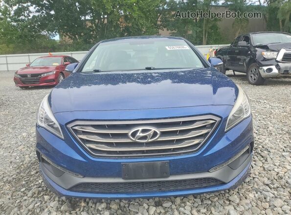 5NPE34AF8HH468709 2017 HYUNDAI SONATA Blue Widok z przodu