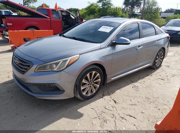 5NPE34AF8HH474820 2017 HYUNDAI SONATA Silver Przód lewy