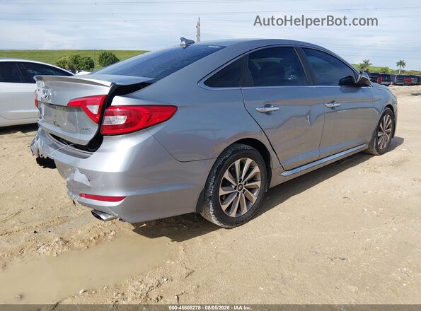 5NPE34AF8HH474820 2017 HYUNDAI SONATA Silver Tył prawy
