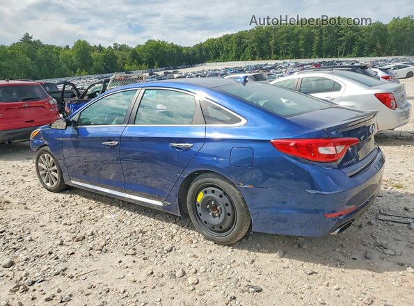5NPE34AF8HH511347 2017 HYUNDAI SONATA Blue Հետևի տեսք