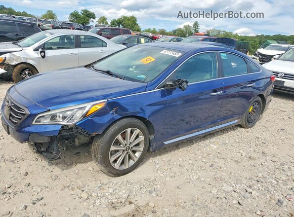 5NPE34AF8HH511347 2017 HYUNDAI SONATA Blue Հետևի աջ