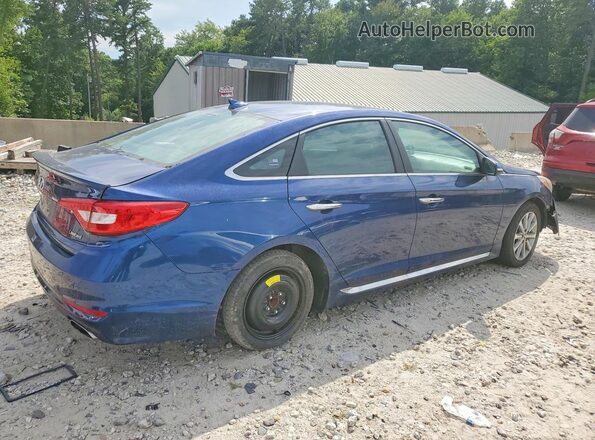 5NPE34AF8HH511347 2017 HYUNDAI SONATA Blue Սալոնի դիմացի տեսք