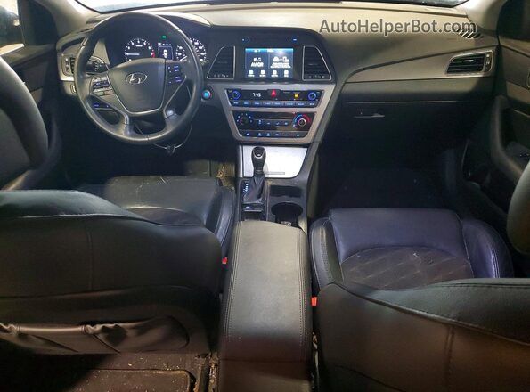5NPE34AF8HH524812 2017 HYUNDAI SONATA Черный Вид панели приборов