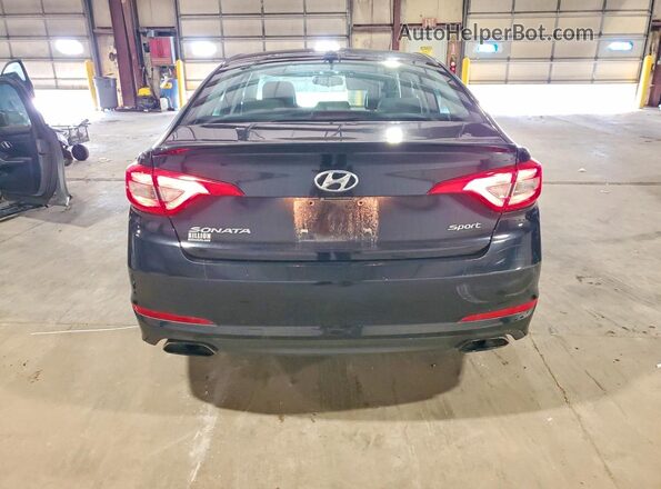 5NPE34AF8HH524812 2017 HYUNDAI SONATA Черный Вид сзади