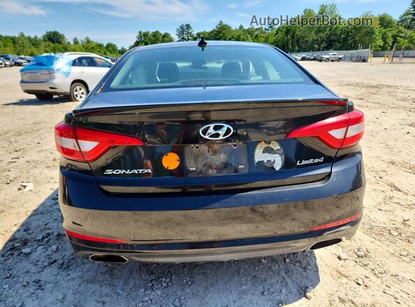 5NPE34AF8HH528066 2017 HYUNDAI SONATA Black Вид ззаду