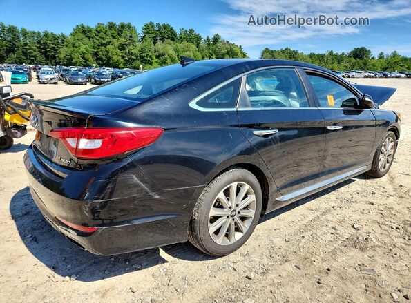 5NPE34AF8HH528066 2017 HYUNDAI SONATA Black Задня права чверть