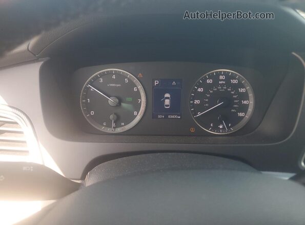 5NPE34AF8HH545840 2017 HYUNDAI SONATA Silver Vista del cuadro de instrumentos