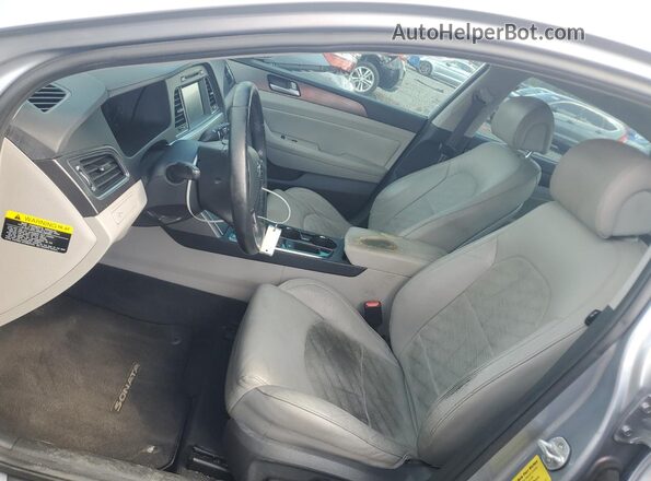 5NPE34AF8HH545840 2017 HYUNDAI SONATA Silver Vista interior delantera
