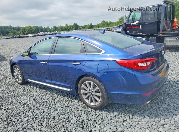 5NPE34AF8HH550553 2017 HYUNDAI SONATA Blue Tył lewy