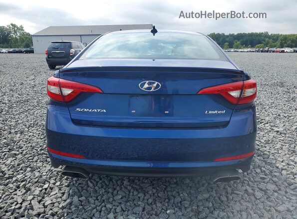 5NPE34AF8HH550553 2017 HYUNDAI SONATA Blue Widok z tyłu
