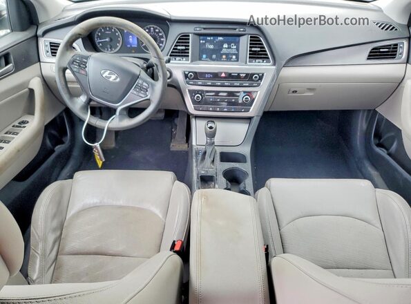 5NPE34AF8HH565540 2017 HYUNDAI SONATA Gray Առջևի վահանակի տեսք