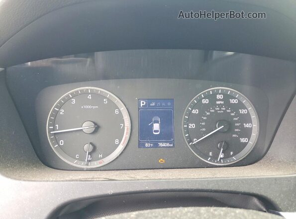 5NPE34AF8HH565540 2017 HYUNDAI SONATA Gray Սարքավորումների վահանակի տեսք