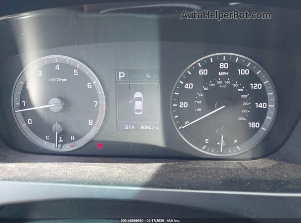 5NPE34AF8HH584329 2017 HYUNDAI SONATA Белый Вид задних сидений