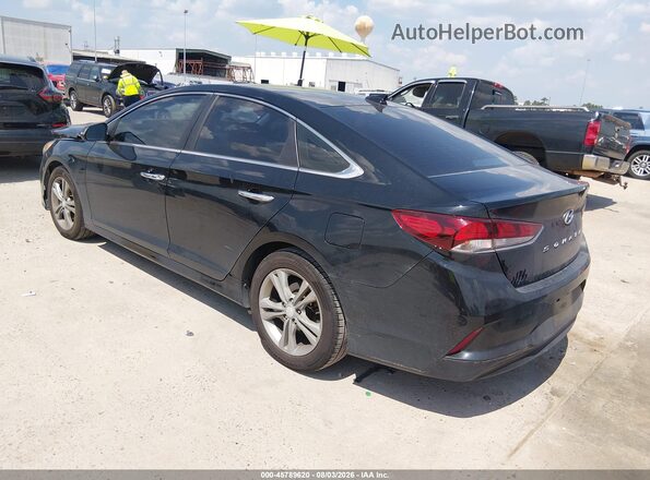 5NPE34AF8JH642977 2018 HYUNDAI SONATA Black Rear left