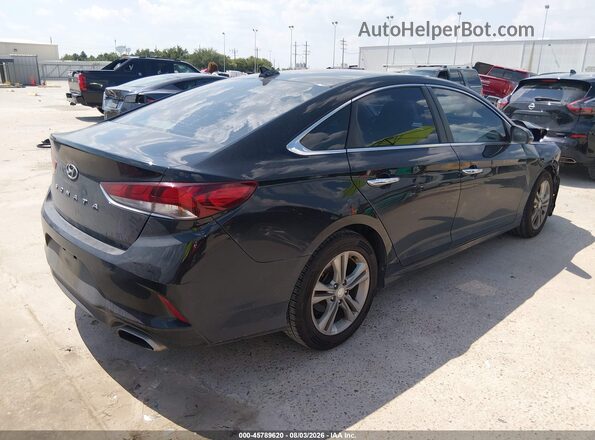 5NPE34AF8JH642977 2018 HYUNDAI SONATA Black Rear right