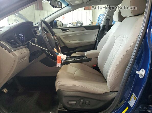 5NPE34AF8JH649752 2018 HYUNDAI SONATA Blue Vista interior delantera