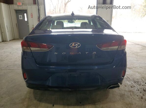 5NPE34AF8JH649752 2018 HYUNDAI SONATA Blue Vista trasera