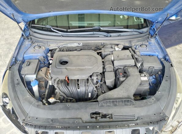 5NPE34AF8JH649752 2018 HYUNDAI SONATA Blue Vista interior trasera