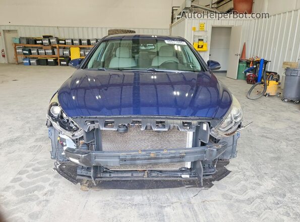 5NPE34AF8JH649752 2018 HYUNDAI SONATA Blue Vista frontal