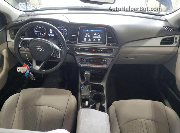 5NPE34AF8JH649752 2018 HYUNDAI SONATA Blue Vista del salpicadero