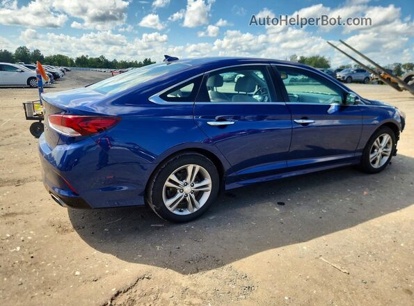 5NPE34AF8JH658290 2018 HYUNDAI SONATA Blue Tył prawy