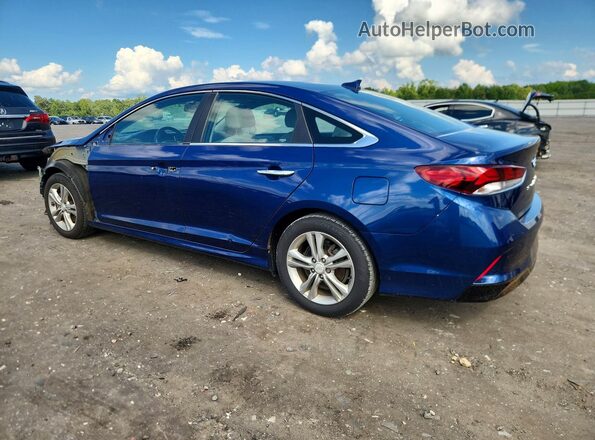 5NPE34AF8JH658290 2018 HYUNDAI SONATA Blue Tył lewy