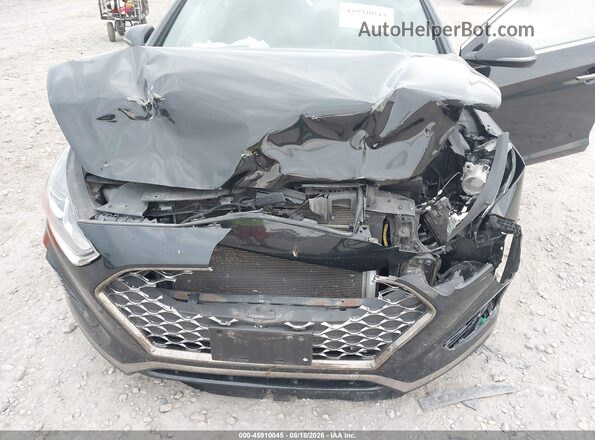 5NPE34AF8JH664171 2018 HYUNDAI SONATA Black წინა ხედი