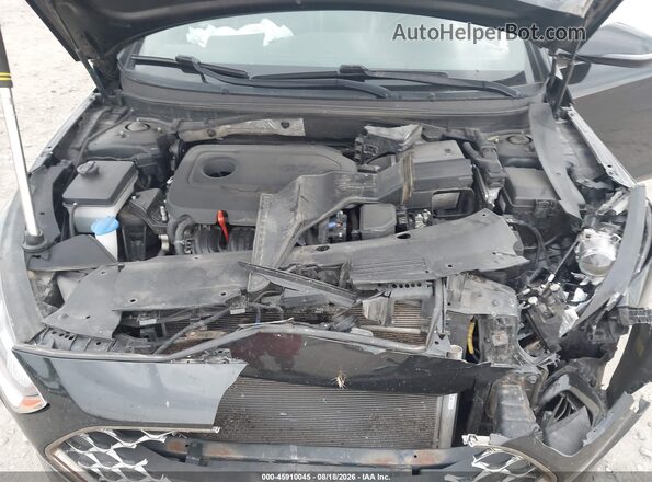 5NPE34AF8JH664171 2018 HYUNDAI SONATA Black უკანა ხედი