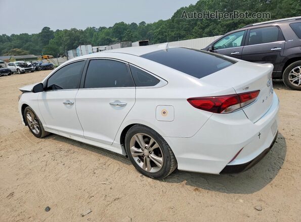 5NPE34AF8JH683268 2018 HYUNDAI SONATA White Հետևի ձախ