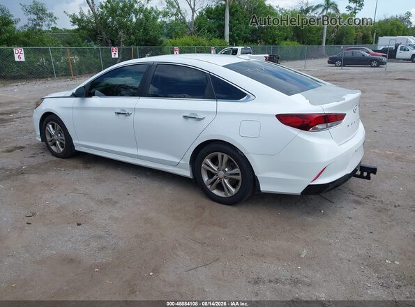 5NPE34AF8JH684579 2018 HYUNDAI SONATA White Հետևի ձախ